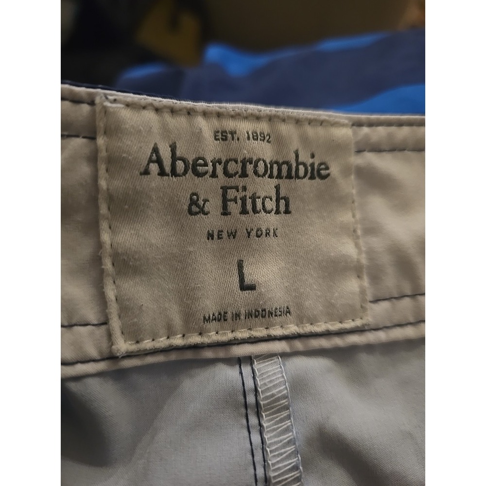 Abercrombie & FITCH Men's Swim Trunks Drawstring Blue Back Pocket‎ #160 - Picture 4 of 4